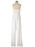 Rielle 100% Polyester Solid Ivory Jumpsuit Size S - photo 2