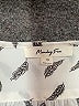 Monday Fun 100% Polyester Print Ivory Short Sleeve Blouse Size 1X - photo 7