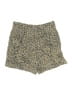 Three Dots 100% Rayon Tweed Gold Shorts Size S - photo 2
