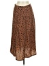 Shein 100% Polyester Animal Print Brown Casual Skirt Size M - photo 1