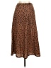 Shein 100% Polyester Animal Print Brown Casual Skirt Size M - photo 2