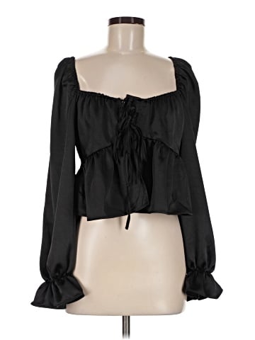 Topshop Long Sleeve Blouse (view 1)