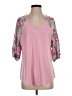 emerald Pink 3/4 Sleeve T-Shirt Size S - photo 1