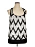 Heart Soul 100% Polyester Silver Sleeveless Top Size 1X - photo 1