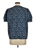 Unbranded 100% Polyester Blue Short Sleeve Blouse Size XL - photo 2
