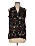 Violet & Claire 100% Polyester Black Sleeveless Blouse Size M - photo 1