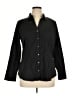 Express Black 3/4 Sleeve Button-Down Shirt Size XL - photo 1