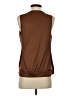 iris Brown Sleeveless Blouse Size 4 - photo 2
