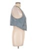 Shein Curve Blue Denim Vest Size 12 - photo 4