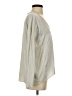 Go By Go Silk 100% Silk Silver Long Sleeve Silk Top Size S - photo 4