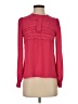 PinkyOtto 100% Polyester Red Long Sleeve Blouse Size S (estimated) - photo 1
