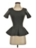 Sandro Gray Short Sleeve Top Size Sm (1) - photo 1