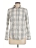 St. John's Bay Checkered-gingham Gray Long Sleeve Button-Down Shirt Size M - photo 1