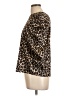 Zara Basic Animal Print Brown 3/4 Sleeve Blouse Size L - photo 5