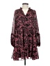 Express 100% Polyester Paisley Burgundy Casual Dress Size S - photo 1