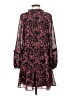 Express 100% Polyester Paisley Burgundy Casual Dress Size S - photo 2
