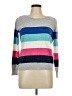 Liz Claiborne Stripes Gray Pullover Sweater Size L (petite) - photo 1