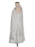 Unbranded Stripes Gray Casual Dress Size L - photo 5
