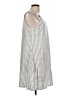 Unbranded Stripes Gray Casual Dress Size L - photo 4