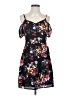 Express 100% Polyester Floral Black Casual Dress Size 4 - photo 1