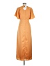 Lost + Wander 100% Polyester Orange Casual Dress Size M - photo 2