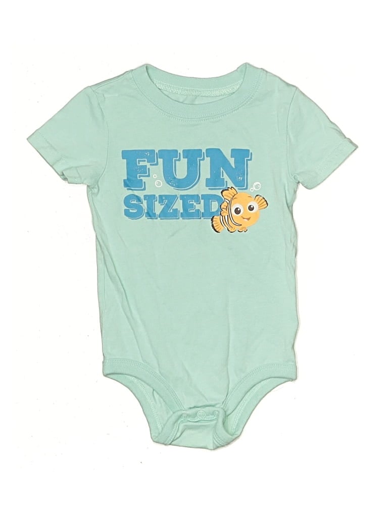 Pre-owned Disney Store Kids' Short Sleeve Onesie In Green