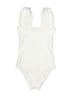 Ephemera Solid Ivory One Piece Swimsuit Size 4 - photo 2