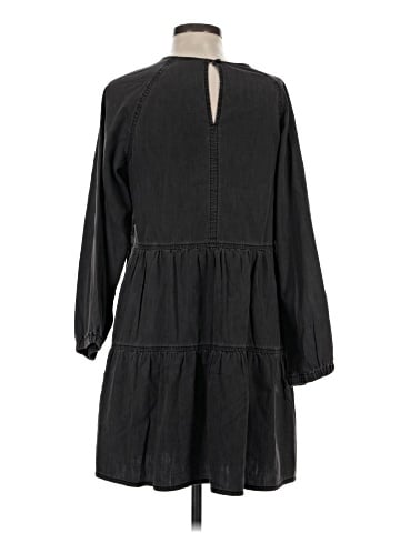 Madewell Denim Raglan-Sleeve Mini Dress in Lunar Wash (view 2)
