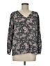 Ann Taylor LOFT Outlet Paisley Gray Long Sleeve Blouse Size M - photo 1