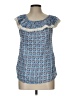 Roberta Roller Rabbit 100% Viscose Blue Sleeveless Blouse Size L - photo 1