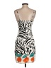 STAUD 100% Polyester Graphic Ivory Cocktail Dress Size 4 - photo 2