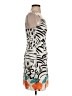 STAUD 100% Polyester Graphic Ivory Cocktail Dress Size 4 - photo 4