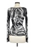 Topshop Silver Long Sleeve Top Size 6 - photo 2