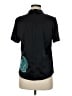 Etcetera Black Short Sleeve Silk Top Size 8 - photo 2
