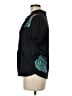 Etcetera Black Short Sleeve Silk Top Size 8 - photo 5