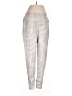 Garnet Hill Metallic Silver Casual Pants Size M - photo 1