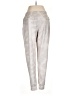 Garnet Hill Metallic Silver Casual Pants Size M - photo 2
