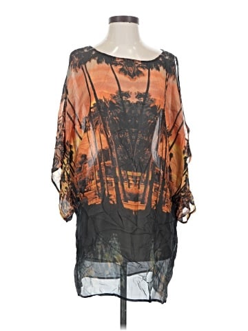 Twelfth Street by Cynthia Vincent 3/4 Sleeve Silk Top (view 1)