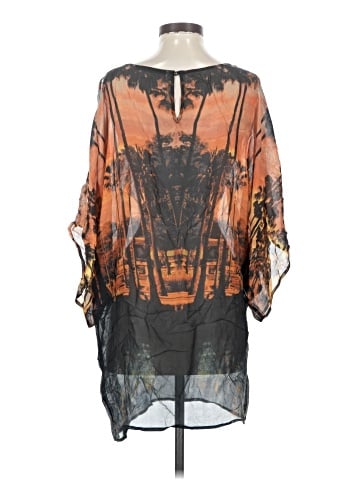 Twelfth Street by Cynthia Vincent 3/4 Sleeve Silk Top (view 2)