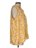 Talbots 100% Viscose Yellow Sleeveless Blouse Size L - photo 4