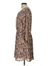 DR2 100% Polyester Paisley Brown Casual Dress Size L - photo 5