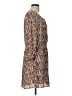 DR2 100% Polyester Paisley Brown Casual Dress Size L - photo 4