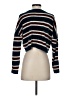 Volcom 100% Recycled Polyester Stripes Teal Blue Pullover Sweater Size 4 - 6 - photo 2