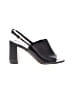 Prada 100% Leather Black Sandals Size EU 37 1/2 - photo 1