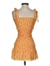 Unbranded 100% Polyester Orange Cocktail Dress Size XXS (estimated) - photo 2