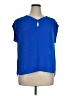 DR2 100% Polyester Blue Short Sleeve Blouse Size XL - photo 1
