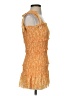 Unbranded 100% Polyester Orange Cocktail Dress Size XXS (estimated) - photo 4