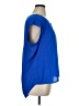 DR2 100% Polyester Blue Short Sleeve Blouse Size XL - photo 4