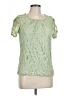 Notations Green Short Sleeve Blouse Size L - photo 1