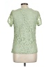 Notations Green Short Sleeve Blouse Size L - photo 2